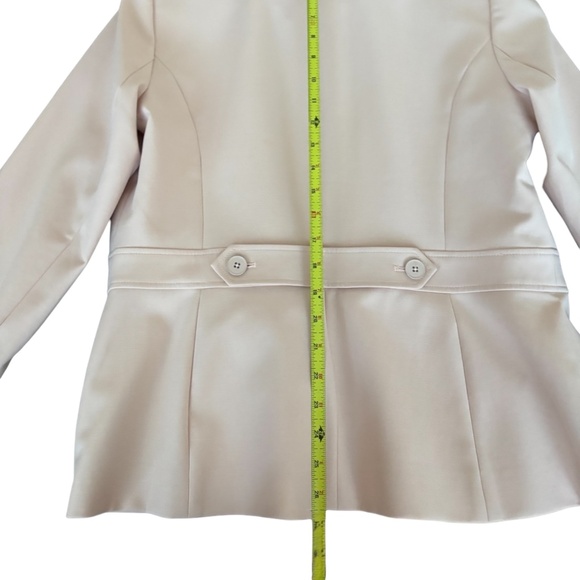 NWT White House Black Market One Button Comfort Stretch Blazer Sz 12 Cameo Rose - Picture 13 of 14